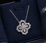 ICAHKYNL0153 Zircon Flower Shape Necklaces