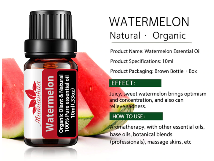 100% Pure Watermelon Essential Oil Nature for Aromatherapy