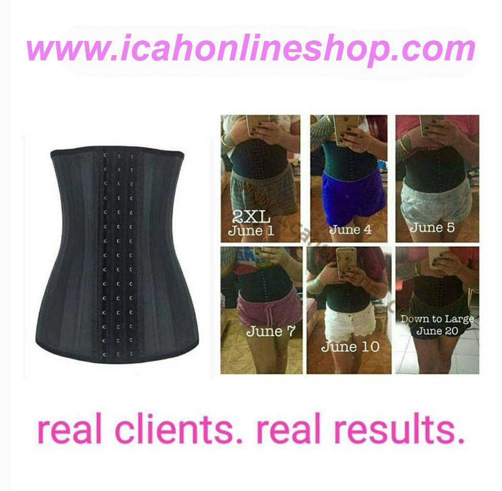 Icah Online Shop - Black Magic Waist Corset 6 Rows Hooks With 7